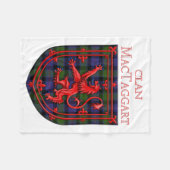MacTaggart Tartan Scottish Kariert Lion Rampant Fleecedecke (Vorderseite (Horizontal))