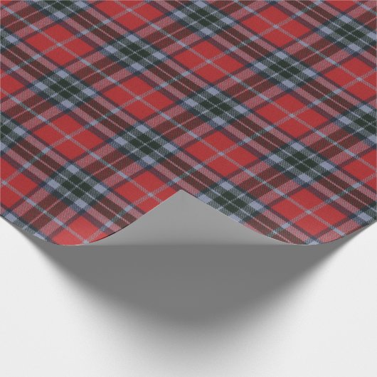 Mactavish Modern Original Scottish Tartan Geschenkpapier (Ecke)