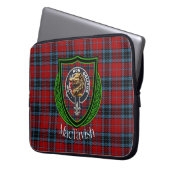 MacTavish Scottish Clan Tartan and Crest  Laptopschutzhülle (Vorderseite Links)