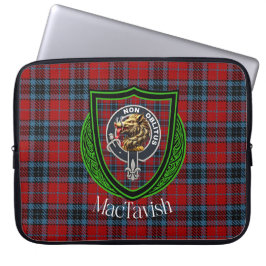 MacTavish Scottish Clan Tartan and Crest Laptopschutzhülle