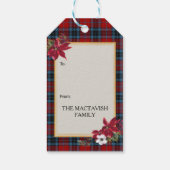 MacTavish Scottish Clan Tartan & Crest Geschenkanhänger (Rückseite)