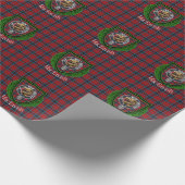 MacTavish Scottish Clan Tartan & Crest Geschenkpapier (Ecke)