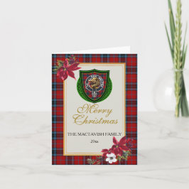 MacTavish Scottish Clan Tartan & Crest Karte