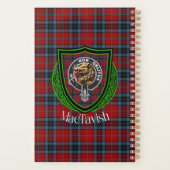 MacTavish Scottish Clan Tartan & Crest Planer (Rückseite)