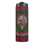 MacTavish Scottish Clan Tartan & Crest Thermosbecher (Vorderseite)