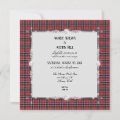 MacTavish Scottish Tartan Wedding Einladung (Vorderseite)