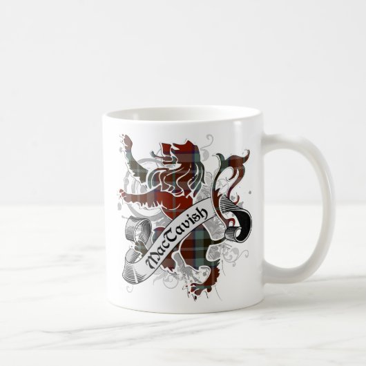 MacTavish Tartan Lion Kaffeetasse (Rechts)