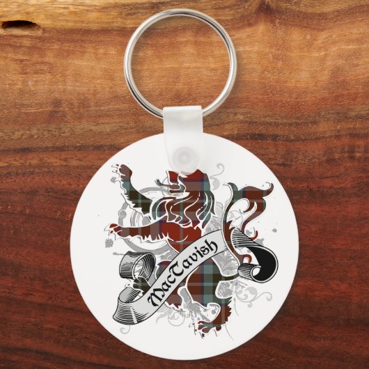 MacTavish Tartan Lion Schlüsselanhänger (Vorderseite)