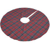 MacTavish-Tartan Polyester Weihnachtsbaumdecke (Schrägansicht)