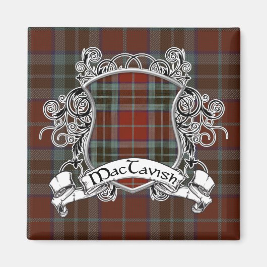MacTavish Tartan Shield Magnet (Vorne)