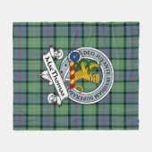 MacThomas Ancient Clan Abzeichen Tartan Kariert Fleecedecke (Vorderseite (Horizontal))