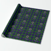 MacThomas Scottish Clan Tartan & Crest Geschenkpapier (Ungerollt)