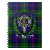MacThomas Scottish Clan Tartan & Crest Notizblock (Vorderseite)