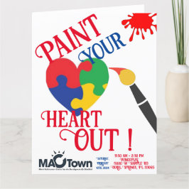 MACTown Paint Your Heart Out Card Dankeskarte