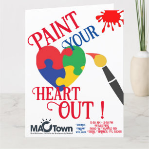 MACTown Paint Your Heart Out Card Dankeskarte