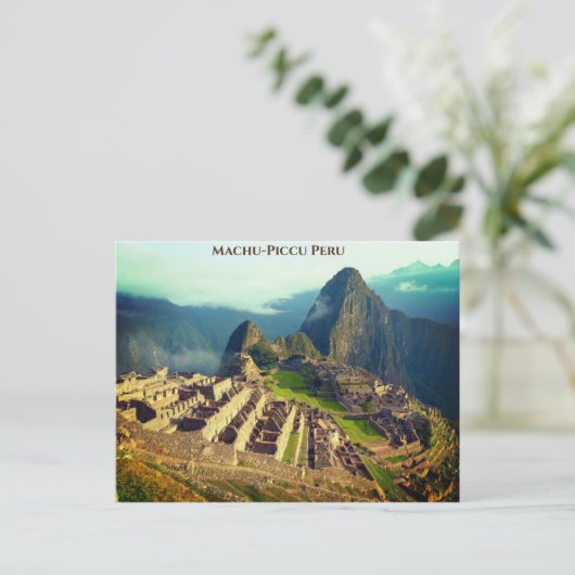 Macu-Piccu Peru Postkarte (Stehend Vorderseite)