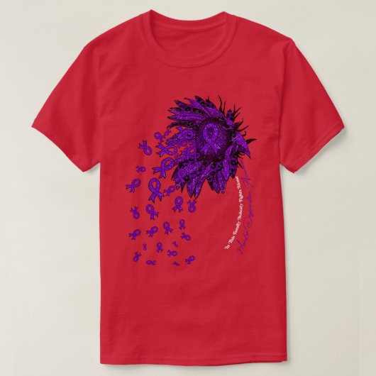 Macular Degeneration Awareness Sonnenblume Niemand T-Shirt (Design vorne)