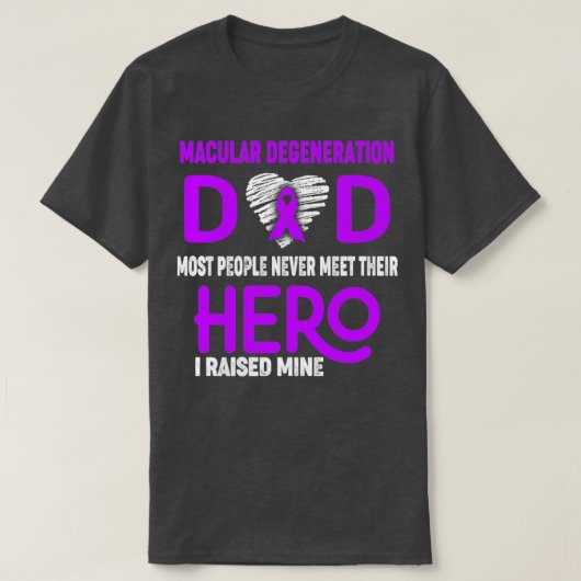 Macular Degeneration Vater Die meisten Menschen tr T-Shirt (Design vorne)