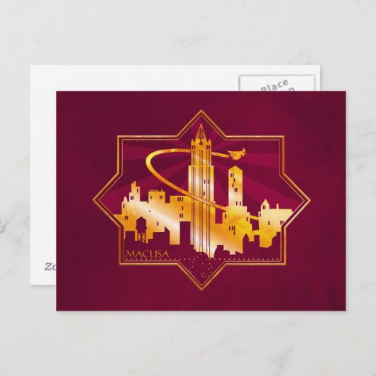 MACUSA™ Grafik-Abzeichen Postkarte (Vorne/Hinten)