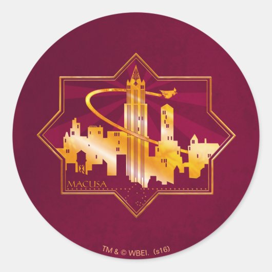 MACUSA™ Grafik-Abzeichen Runder Aufkleber (Vorderseite)