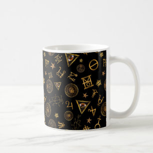MACUSA™ Magic Symbols und Wappen Muster Kaffeetasse