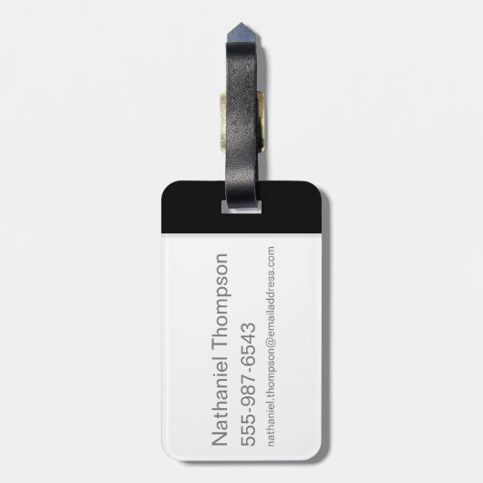 MACUSA™ Medallion Gepäckanhänger (Rückseite vertikal)