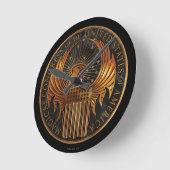 MACUSA™ Medallion Runde Wanduhr (Winkel)