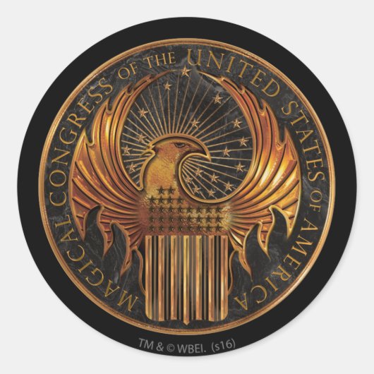 MACUSA™ Medallion Runder Aufkleber (Vorderseite)
