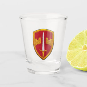 MACV Militärunterstützung MAAG langes Binh Vietn Schnapsglas
