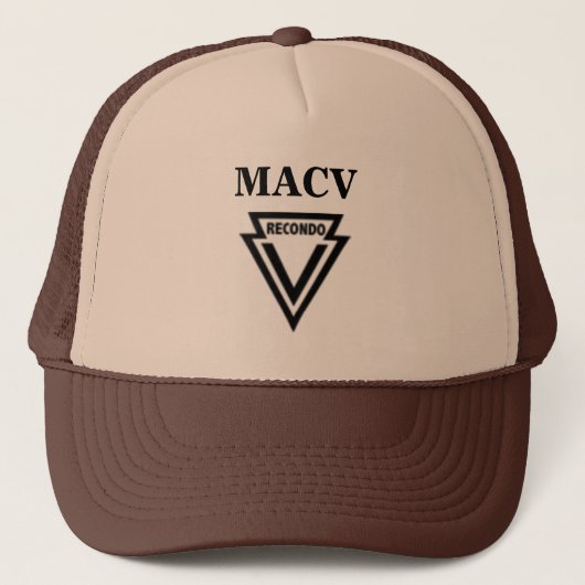 MACV RECONDO Hut mit MAC-V RECONDO Flecken Truckerkappe (Vorderseite)
