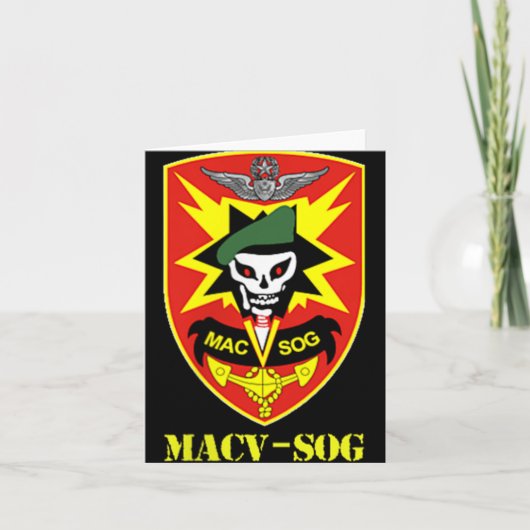 Macv-sog Army Unit Small Patch Vollfarbiges Vietna Karte (Vorderseite)