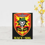 Macv-sog Army Unit Small Patch Vollfarbiges Vietna Karte (Gelbe Blume)