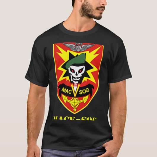 Macv-sog Army Unit Small Patch Vollfarbiges Vietna T-Shirt (Vorderseite)