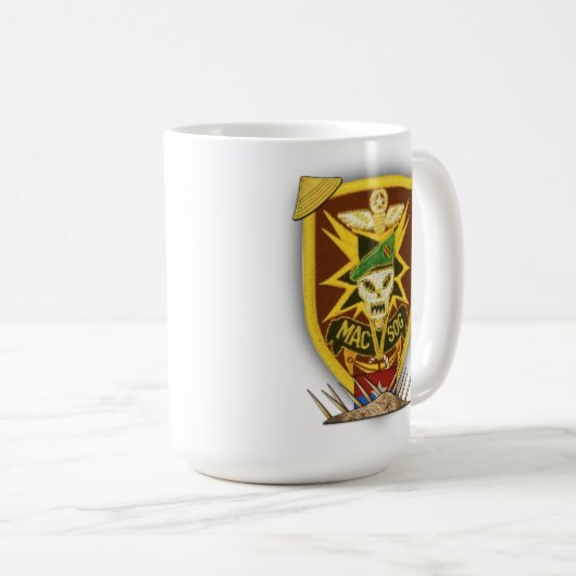 MACV SOG Veteranentierärzte Vietnamkriegs LRRPS Kaffeetasse (VorderseiteRechts)