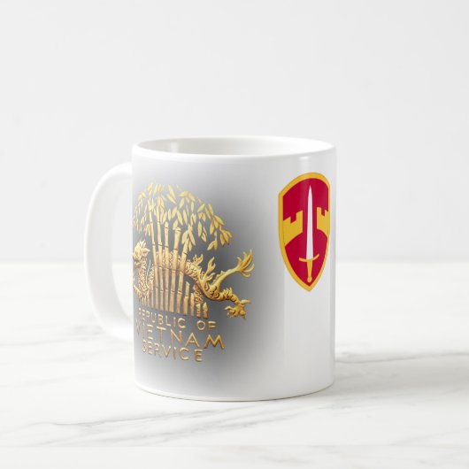 MACV und Vietnam-Service-Drache Kaffeetasse (Vorderseite Links)