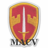 MACV Vietnam Kriegsveteranen Kontaktsticker Aufkleber (Vorderseite)