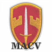 MACV Vietnam Kriegsveteranen Kontaktsticker Aufkleber (Vorderseite)