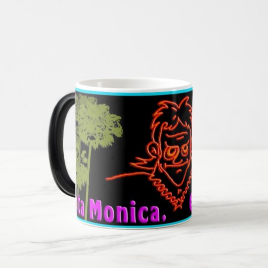 Macvy Santa Monica California Tasse! Verwandlungstasse (Vorderseite Links)