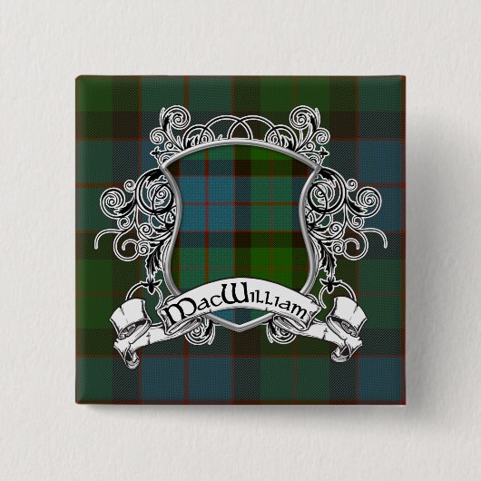 MacWilliam Tartan-Schild Button (Vorderseite)
