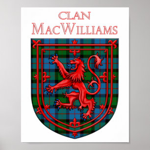 MacWilliams Tartan Scottish Kariert Lion Rampant Poster