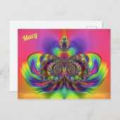 MACY ~ 3D-Entwurfsmuster ~ Mehrfarben Postkarte (Vorne/Hinten)