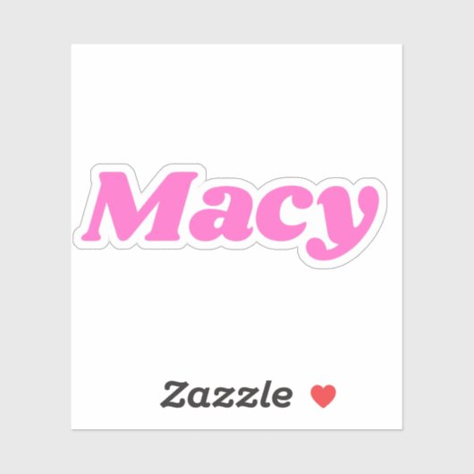 Macy Aufkleber (Blatt)
