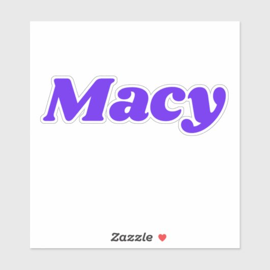 Macy Aufkleber (Blatt)