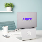 Macy Aufkleber (Laptop auf Schreibtisch)