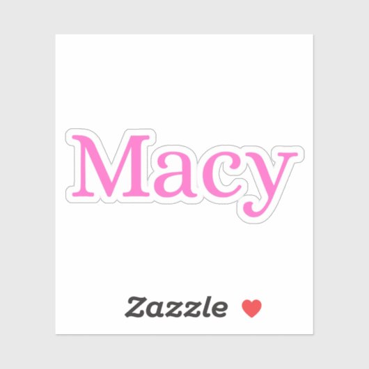 Macy Aufkleber (Blatt)