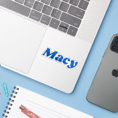 Macy Aufkleber (Laptop mit iPhone)