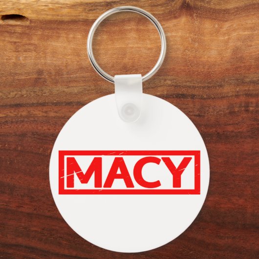 Macy-Briefmarke Schlüsselanhänger (Vorderseite)
