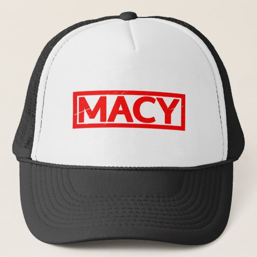 Macy-Briefmarke Truckerkappe (Vorderseite)