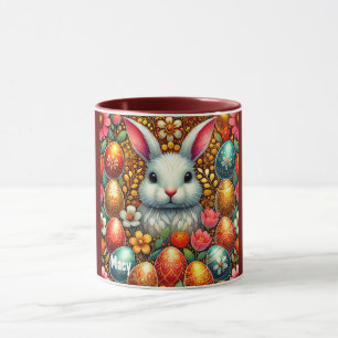 MACY ~ EASTER BUNNY Eggs Blume ~ Tasse