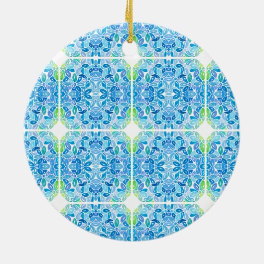 Macy Mosaic Christmas Ornament (Hinten)